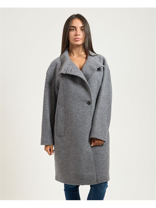 Cappotto donna Tommy Hilfiger relaxed fit in misto lana TOMMY HILFIGER | WW0WW47372P03